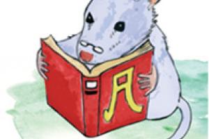 "من یک موش کتابخوان هستم"، خواندن و نقاشی چه لذت بخش است!
