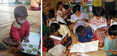 پروژه مهارت های زندگی و ترویج خواندن در کشورهای در حال توسعه۱: مجموعه کتابخانه ای در اردوگاه پناهندگان برمه در تایلند