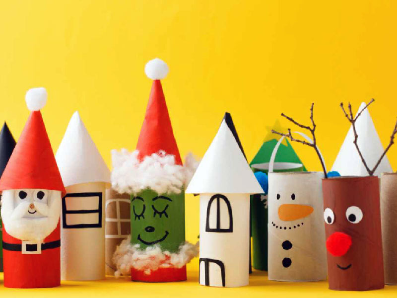 ساخت کاردستی با رول دستمال کاغذی