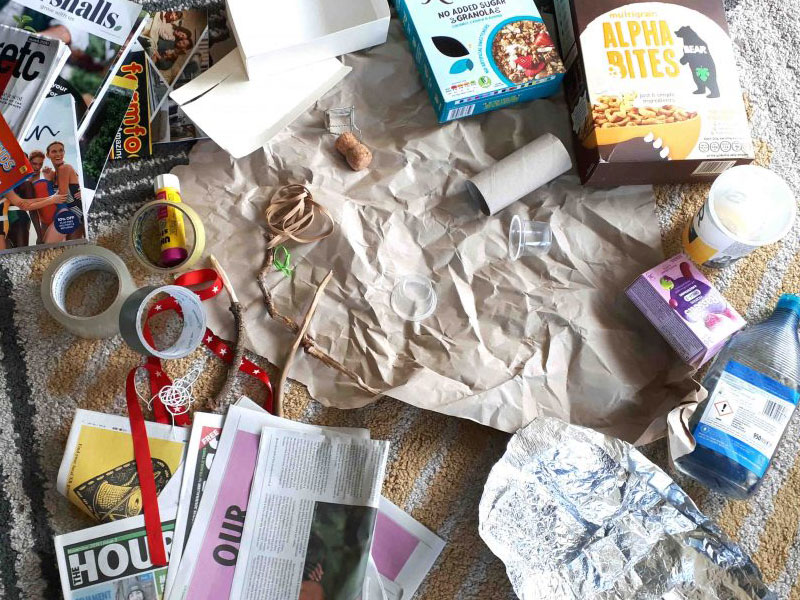 کاردستی بازیافتی از کاغذ و روزنامه