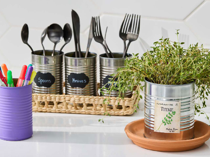 کاردستی بازیافتی با وسایل آشپزخانه