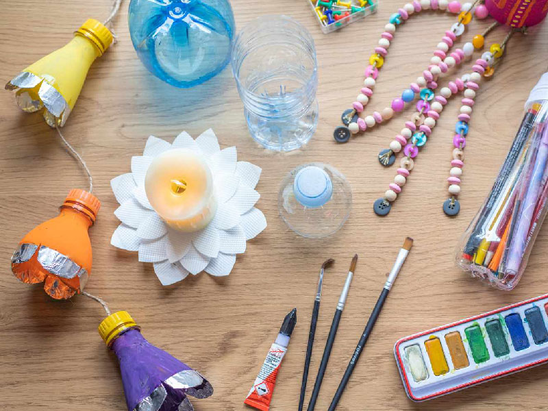 ساخت کاردستی با وسایل بازیافتی و محیط زیستی