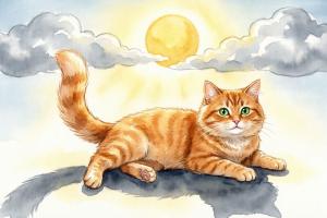 قصه «گربه‌ای که سایه نداشت» برای کودک ۸ ساله