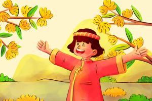 شعر گل بادام، سرودۀ پروین دولت آبادی