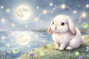 قصه «خرگوش کوچولو و ماه گمشده» (برای کودک ۷ ساله)