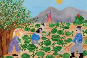 نقاشی های کودکان ایرانی از "کشاورزی، محیط زیست و مردم" جایزه برد
