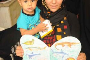 استقبال مادران جوان منطقه حصه اصفهان از طرح "خواندن با نوزاد و نوپا" 