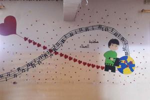 زیباسازی کتابخانه های غزه با همراهی کودکان
