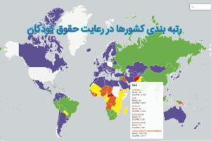 فهرست رتبه بندی کشورها در رعایت حقوق کودکان منتشر شد