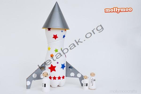 ساخت موشک فضایی با بطری پلاستیکی