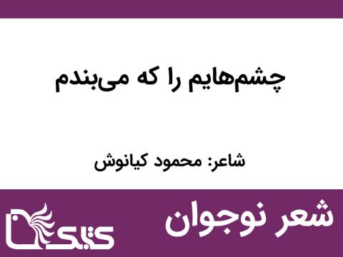 شعر چشم‌هایم را که می‌بندم از محمود کیانوش 