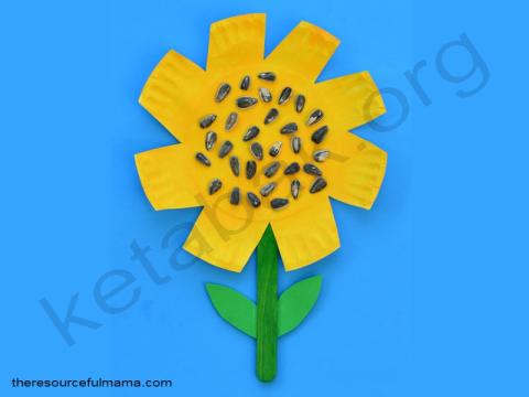 ساخت کاردستی گل آفتابگردان