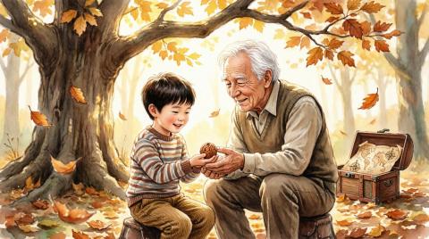 قصه «صندوقچه‌ی پدربزرگ و نقشه‌ی گمشده» برای کودک ۸ ساله