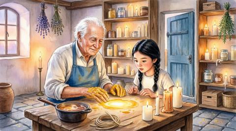 قصه «آخرین شمع‌ساز شهر» (برای کودک ۱۰ ساله)
