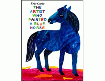 نقاشی که یک اسب را آبی کشید!