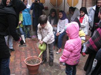 کودکان به یک درخت زندگی بخشیدند!