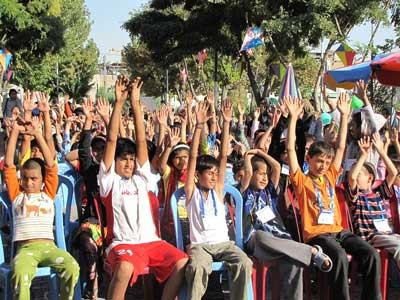 جشن کودکان کار و خیابان در روز جهانی کودک  