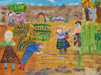 بچه ها "هدایایی از زمین" را نقاشی کردند و جایزه بردند