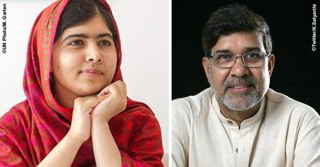 دو فعال حقوق کودکان برندگان جایزه صلح نوبل ۲۰۱۴