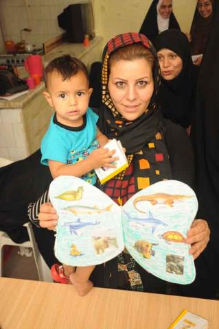 استقبال مادران جوان منطقه حصه اصفهان از طرح "خواندن با نوزاد و نوپا" 