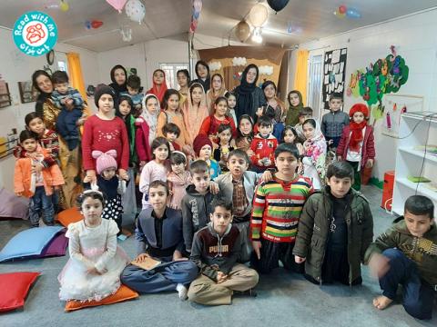 جشن یک‌سالگی کتابخانه‌ی «با من بخوان» جوانرود 