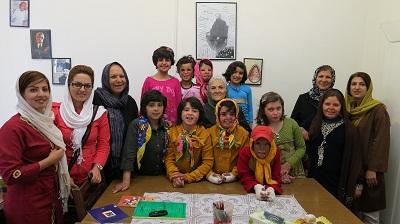 کودکان شین آباد در دفتر انجمن دوستداران ادبیات کودک ونوجوان اصفهان