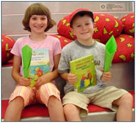 کتابخانه عمومی  اولم در آلمان کودکان را به خواندن تشویق می کند