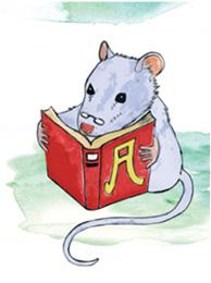 "من یک موش کتابخوان هستم"، خواندن و نقاشی چه لذت بخش است!
