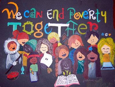 ما می توانیم با هم فقر یا ناداری را پایان بخشیم!