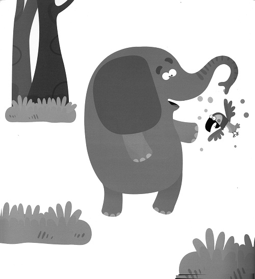 حرکت روان خرطوم فیل به خوبی واک «ف» را تصویر کرده است.