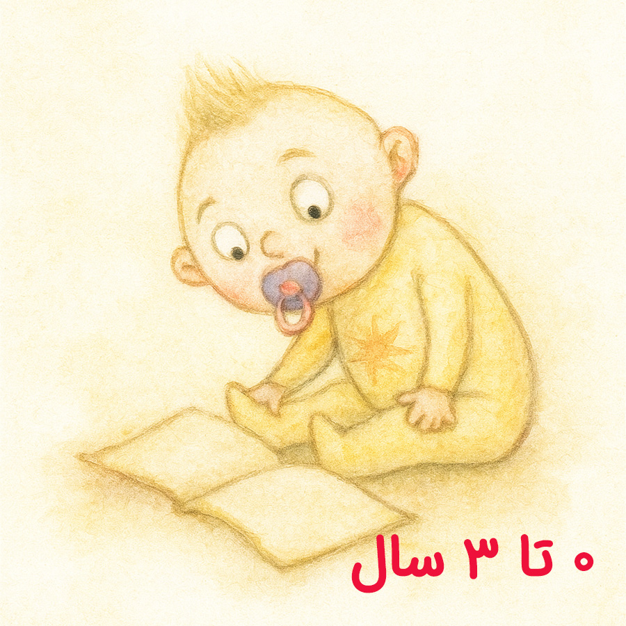 فهرست کتاب برای کودک ۰ تا ۳ سال
